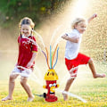 Miniatyrbilde 2 av 7: Sprinklerleke for barn - Brannhydrant vannspreder med 360° roterende spray - Plenvannerleke for hage