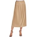 Miniatyrbillede 1 af 6: Satin Underkjole med Blonde til Kvinder, Lang Underkjole champagne Champagne Champagne Champagne XXL