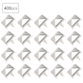 Pikkukuva 2 / 4: 400 sarjaa 4MM-7MM DIY Nahkatyönaulaniveleitä Neliönmuotoisia naulaniveleitä Laukut Kengät Vyötarvikkeet Hopea 6mm