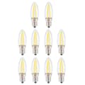 10 stk E12 1,5W AC230V lange filament mini LED-pærer for hjem, bil, landskapsbelysning 1.6