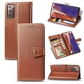 Kompatibel med Samsung Galaxy Note 20 Etui Case Retro Flip Lommebok Magnetisk Veske - Brun null ingen