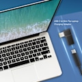 Pikkukuva 2 / 5: USB C - DC Slim Tip neliöliitinsovitin Lenovo ThinkPad -kannettavalle, 100 W PD-pikalatauskaapeli