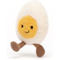 Miniatyrbilde 2 av 5: Jellycat Amuseables Kokt Egg Happy Plysjdyr, Liten 5,5 tommer | Mat Plysj | Morsom Gave