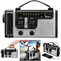 Miniatyrbild 7 av 7: Nödradio 1200mAh – Sol- och handvevsdriven, portabel överlevnadsradio för katastrofberedskap