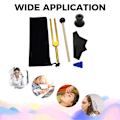 Miniatyrbilde 5 av 5: UT 396 HZ Stemmegaffelsett, Stemmegaffel for Healing Chakra, Lydterapi, Vedlikehold av Kropp, Sinn og Sjel gold