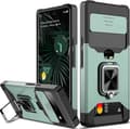 Duty Case Kompatibel Pixel 7 Pro/Pixel 7 med skydende kameradæksel og støttefod Green Pixel 7