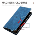 Pikkukuva 5 / 5: Samsung Galaxy Note20 Ultra Dream magneettinen imukuppi, vaakasuora, keinonahkainen suojakotelo pidikkeellä, korttipaikalla ja lompakolla [D] Blue
