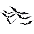 Miniatyrbillede 5 af 8: 12 stk/sæt 3D Sort PVC Flagermus DIY Dekoration Vægdækning Halloween Par