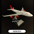 Miniatyrbilde 1 av 6: 1:400 Skala Metall Fly Replika Dhl Boeing 757 Fly Diecast Modell Fly Hjemmekontor Miniatyrleker for Barn - Perfekt 119.Virgin B747