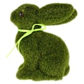 Miniatyrbilde 2 av 5: Påskehare Mosedekorasjon Kunstig Flokket Gress Torv Statue Figurer Dyrepynt Egg Kaniner (YJD) Grønn Green 15.5x13cm