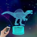 Dinosaur 3D Natlampe Spinosaurus Illusion LED Sengelampe 16