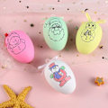 Miniatyrbilde 4 av 5: DIY Påskeegg (med 4-fargers akvarellpenner) Håndmalte malte egg Juledag Barnepremie Enkelt egg 1 stk