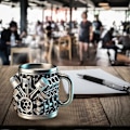 Miniatyrbild 4 av 5: Rostfri Mugg, V8/V6 Motor Design Rostfri Kopp, Roliga Tåliga Stilrena Kaffekoppar, lämplig Som Gåva till Pojkvän eller Pappa V6