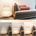 Miniatyrbillede 3 af 8: Nogyu2022 Akari Japansk Papir Gulvlampe - Noguchi Papir Lanterne Gulvlampe - Hyggelig Mid Century Gulvlampe (Gulvlampe) Floor Lamp