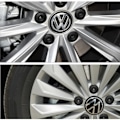 Miniatyrbild 3 av 4: Passar Volkswagen 5-klor navkapsel däcklogotyp 135mm (4 st)
