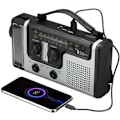 Miniatyrbild 4 av 7: Nödradio 1200mAh – Sol- och handvevsdriven, portabel överlevnadsradio för katastrofberedskap