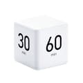 Timer för barn, träningstimer, gravitationssensor, timer för tidshantering och nedräkningsinställningar (15-20-30-60 minuter, vit)CJY