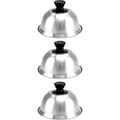 3-pack burgerlock, smältkoppar, rostfritt stål, 16 x 10 cm, kompatibel med hamburgare
