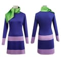 Anime Scooby-Doo Daphne Blake Violet Sæt Kvinde Cosplay Kostume Karneval Party^ M