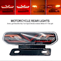 Miniatyrbillede 1 af 3: 12v Motorcykel Baglygter Led Motorcykel Bremselys Atv Baglygte Motorcykel Stop Blinklys Retningsindikator
