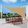Miniatyrbilde 4 av 4: Hagemarkise Vanntett UV-beskyttelse Solseil Trekant (2,4*2,4*2,4m, Off-white) Off-white 2.4*2.4*2.4m