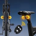 Bike Turn Signals with Wireless Remote Control, Two-Piece Taillight with Indicator, USB Rechargeable CJY