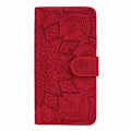 Pikkukuva 5 / 5: Imprint Mandala Kukka Jalusta Lompakko Nahkakotelo Samsung Galaxy A50/A50s/A30s -puhelimelle