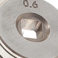 Miniatyrbillede 3 af 4: 2 stk. svejser trådfremføring drev rulle hjul 06/08 svejsemaskine trådfremføringshjul Silver 2.4X2.4X0.7CM