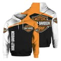 Herrhoodie, motorcykel, biker, Harley-Davidson, med dragsko, långärmad DD,CJY D XL