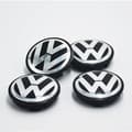 st. VW-logo 56 mm navkapsel fælgemblem fælgmærke Black