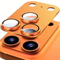 Original Farve Metal Kamera Beskytter, iPhone 17/16/15/14/13/12/11 Pro Max/Mini/Plus language For iPhone 17 Pro Max