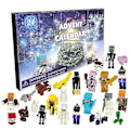 Miniatyrbild 1 av 2: 24-delars Adventskalender Minecraft Byggklossar Leksaker Jul Halloween Leksakspresent Minifigurset Pusselpresent - WELLNGS 24PCS