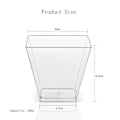 Miniatyrbild 2 av 5: Genomskinliga plastglas 50pcs
