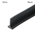 Vandstopper Vandtilbageholdelsesstrimmel TRANSPARENT 150CM Sort Black 50cm