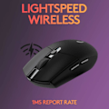 Miniatyrbild 3 av 5: Logitech G305 LIGHTSPEED Trådlös Gamingmus, Hero 12K Sensor, 12 000 DPI, Lättvikt, 6 Programmerbara Knappar, 250 Timmar Batteritid Black