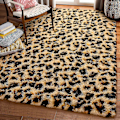 Miniatyrbillede 2 af 5: NOAHAS Fluffy Leopard Print Tæppe Cheetah Print Områdetæpper Blødt Behageligt Printet Gulvtæppe til Soveværelse Stue Hjem Western Indretning colour 1 120X160cm