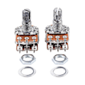 Miniatyrbilde 1 av 5: 2 stk. B20K 20K Ohm 8mm Aksel PCB-montert Lineær Dobbel Potensiometer