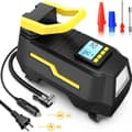 Däckpump Luftkompressor Bärbar Luftpump för 12V DC Bildäck med Digital Tryckmätare Pump med LED-ljus för Bil ATV och Cykel