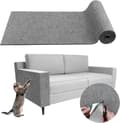 DIY klorematte for katter, kuttbar klorestolpe-teppe 78,7 tommer x 15,8 tommer selvklebende teppematte (lysegrå).