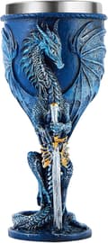 Blå Drake Bägare Rostfritt Stål Dungeons and Dragons Present Bägare Vinglas 200 ml (Blå Svärdsdrake) blue