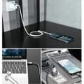 Miniatyrbillede 5 af 5: 4-pak USB til USB-C-adapter Type-C hun til han bilopladerkonverter til ny iPhone 16 Pro Max Plus 15 14 13