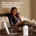 Miniatyrbillede 3 af 6: Læselampe – Boglampe – Sammenfoldelig – Blålysfilter – USB Genopladelig – 500 mAh – Blå