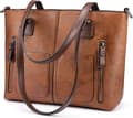 Damhandväskor stora axelväskor med flera fickor läder arbetsväskor designer hobo crossbody-väskor