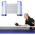 Justerbart uttrekkbart bordtennisnett Blue Grey