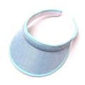 Clip On Visor Solhatt Voksen Bredbremmet Clip On Hodehette Visir For Kvinner Himmelblå Sky Blue