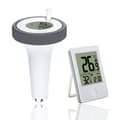 Flytande pooltermometer – Lättläst digital termometer med inomhustemperatur- och luftfuktighetsmätare.