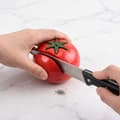 Tomatformad Manuell Knivslip Bärbart Köksredskap med Halkfri Bas för Kockknivar och Hushållsblad