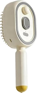 Elektrisk ångborste luftkuddekam – ångassisterad styling – 21,7 cm – beige
