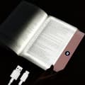 Dæmpbar LED-læselampe 3 farver flad boglampe til læsning Genopladelige fuldsideslamper med timer Bærbare bogmærkelamper klips til studie (Pink) pink