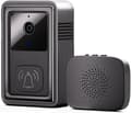 Smart videodörrklocka trådlös videodörrklocka med kamera smart WiFi-videodörrklocka Svart Black